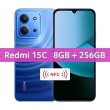Смартфон Xiaomi Redmi 15C NFC (8 + 256 Гб, Global Version) Смартфон Xiaomi Redmi 15C NFC (8 + 256 Гб, Global Version), 2 SIM-карти, 4G LTE, Helio G81-Ultra, 8 Гб RAM + 256 Гб ROM, екран 6,9'' IPS 1600 * 720, 120 Гц, камера 50 МП, акумулятор 6000 мА/г / 33 Вт, сканер відбитків пальців, Wi-Fi, Bluetooth 5.4, GPS, NFC / Google Pay, OTG, USB Type-C, 3,5 мм аудіоджек, HyperOS 2, Android 15, УКРАЇНСЬКА МОВА, GOOGLE PLAY, Київ, Киев