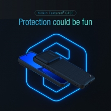Текстурований чохол-накладка із захисною шторкою для камери Nillkin Textured Case S для Xiaomi 13, рифлений пластик з нейлоновим волокном, рама з термополіуретана, напівавтоматична шторка-слайдер з торсійною пружиною для захисту камери від механічного впливу, накладки на кнопки живлення й регулювання гучності, подвійний отвір для кріплення ремінця, Київ, Киев