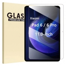 Захисне скло Glass Screen Pro+ для планшетного комп'ютера Xiaomi Pad 6 / Xiaomi Pad 6 Pro, броньоване скло, загартоване скло, товщина 0,33 мм, показник за мінералогічною шкалою твердості (шкала Мооса від 1 до 10): 9H, в 4 рази більш стійке до подряпин, ніж звичайна захисна плівка, не впливає на чутливість сенсора, не спотворює кольори, антивідблискове покриття, олеофобне покриття, Київ, Киев