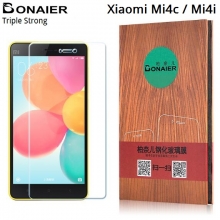 Защитное стекло Bonaier (Triple Strong) для смартфонов Xiaomi Mi4c / Mi4i, закалённое стекло, бронированное стекло, 9H, антибликовое покрытие, олеофобное покрытие, Киев