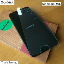 Защитное стекло Bonaier (Triple Strong) для смартфонов Xiaomi Mi6, закалённое стекло, 9H, антибликовое покрытие, олеофобное покрытие, Киев