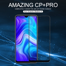 Защитное стекло Nillkin CP+Pro (3D Full Glue) для смартфона Xiaomi Redmi 9, закалённое стекло, бронированное стекло, полноэкранное стекло, полноклейка, клеится к экрану смартфона всей поверхностью, 9H, толщина 0,33 мм, не влияет на чувствительность сенсора, не искажает цвета, антибликовое покрытие, олеофобное покрытие, стекло с закруглёнными краями 2.5D, 2,5D, 3D, 5D, 6D, прозрачное с чёрной или белой рамкой, liquid, Киев