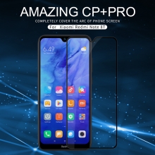 Защитное стекло Nillkin CP+Pro (3D Full Glue) для смартфона Xiaomi Redmi Note 8T, закалённое стекло, бронированное стекло, полноэкранное стекло, полноклейка, клеится к экрану смартфона всей поверхностью, 9H, толщина 0,33 мм, не влияет на чувствительность сенсора, не искажает цвета, антибликовое покрытие, олеофобное покрытие, стекло с закруглёнными краями 2.5D, 2,5D, 3D, 5D, 6D, прозрачное с чёрной или белой рамкой, liquid, Киев