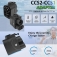 Адаптер-перехідник для заряджання електромобілів CCS2 – CCS1 (DC), для автомобілів з гніздом для заряджання CCS1, для заряджання від зарядних станцій стандарта CCS2 (швидке заряджання постійним струмом), 250 Вт, UL94 V-0, IP54, Київ, Киев