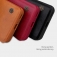 Чехол-книжка Nillkin (серия Qin) для смартфона Xiaomi Mi 11, смарт-чехол, чехол-книжка, противоударный чехол, горизонтальный флип, пластик, искусственная кожа, PU, чёрный, коричневый, красный, Киев