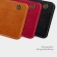 Чехол-книжка Nillkin (серия Qin) для смартфона Xiaomi Mi10 Youth Edition 5G / Xiaomi Mi10 Lite 5G, смарт-чехол, чехол-книжка, противоударный чехол, горизонтальный флип, пластик, искусственная кожа, PU, чёрный, коричневый, красный, Киев