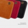 Чехол-книжка Nillkin (серия Qin) для смартфона Xiaomi Redmi Note 8, смарт-чехол, чехол-книжка, противоударный чехол, горизонтальный флип, пластик, искусственная кожа, PU, чёрный, коричневый, красный, Киев