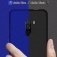 Чехол-накладка iMak (серия Cowboy Case) + плёнка для смартфона Xiaomi Pocophone F1 / Xiaomi Poco F1, противоударный бампер, шероховатый пластик, поликарбонат, защитная плёнка, съёмное кольцо для пальца, крючок для крепления в автомобиле, чёрный, синий, Киев