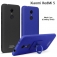 Чехол-накладка iMak (серия Cowboy Shell) + плёнка для смартфона Xiaomi RedMi 5, бампер, шероховатый пластик, гладкий пластик, поликарбонат, защитная плёнка, съёмное кольцо для пальца, крючок для крепления в автомобиле, чёрный, синий, Киев