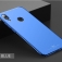 Чехол-накладка MSVII для смартфона Xiaomi Redmi Note 7 / Redmi Note 7 Pro, противоударный тонкий бампер, шероховатый пластик, гладкий пластик, чёрный, синий, Киев