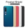 Чехол-накладка Nillkin Super Frosted Shield для смартфона Xiaomi Mi10 / Xiaomi Mi10 Pro, противоударный бампер, рифлёный пластик, чёрный, белый, золотой, красный, сапфирово-синий (Sapphire Blue), сине-зелёный (Peacock Blue), подставка для просмотра видео, Киев