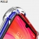 Чехол-накладка PZOZ (Airbag Version) для смартфона Xiaomi RedMi Note 7, термополиуретан, дополнительная защита углов смартфона «воздушными подушками», накладки на кнопки регулировки громкости и включения / выключения, прозрачный, прозрачный с чёрным оттенком, прозрачный с красным оттенком, Киев