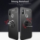 Чехол-накладка с магнитным кольцом для смартфона Xiaomi Mi Max 3, термополиуретан (TPU), накладки на кнопки регулировки громкости и включения / выключения, несъёмное кольцо для пальца, которое также можно использовать как подставку при просмотре видео, угол поворота кольца 360 градусов, угол наклона кольца 150 градусов, металлический сердечник крепится к автомобильным магнитным держателям, чёрный, синий, красный, розовый, Киев