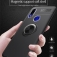 Чехол-накладка с магнитным кольцом для смартфона Xiaomi Mi Play, противоударный чехол, термополиуретан (TPU), накладки на кнопки регулировки громкости и включения / выключения, несъёмное кольцо для пальца, которое также можно использовать как подставку при просмотре видео, угол поворота кольца 360 градусов, угол наклона кольца 150 градусов, металлический сердечник крепится к автомобильным магнитным держателям, чёрный, синий, красный, розовый, Киев