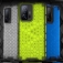 Чехол-накладка с рисунком в виде сот для смартфона Xiaomi 11T / Xiaomi 11T Pro, противоударный бампер, задняя панель из поликарбоната, рама из термополиуретана, сочетание жёсткости с гибкостью, дополнительная защита углов смартфона «воздушными подушками», накладка на кнопки регулировки громкости, чёрный + прозрачный, чёрный + серый, чёрный + красный, чёрный + синий, чёрный + зелёный, Киев