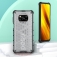 Чехол-накладка с рисунком в виде сот для смартфона Xiaomi Poco X3, противоударный бампер, задняя панель из поликарбоната, рама из термополиуретана, сочетание жёсткости с гибкостью, дополнительная защита углов смартфона «воздушными подушками», накладка на кнопки регулировки громкости, чёрный + прозрачный, чёрный + серый, чёрный + красный, чёрный + синий, чёрный + зелёный, Киев