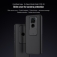 Чехол с защитной шторкой для камеры Nillkin CamShield для смартфона Xiaomi Redmi Note 9 / Xiaomi Redmi 10X 4G, противоударный бампер, рифлёный пластик, шторка-слайдер для защиты камеры от механических воздействий, чёрный, Киев