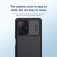 Чехол с защитной шторкой для камеры Nillkin CamShield Pro для смартфона Xiaomi 11T / Xiaomi 11T Pro, задняя панель из поликарбоната + рама из термополиуретана, дополнительная защита углов смартфона «воздушными подушками», шторка-слайдер для защиты камеры от механических воздействий, накладки на кнопки регулировки громкости, чёрный, синий, зелёный, Киев