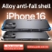 Чехол Element Case Solace (Element Box) для смартфона iPhone 16, противоударный бампер, корпус из поликарбоната, алюминиевые накладки, бампер состоит из трёх частей, скрученных четырьмя винтиками, в комплект входит отвёртка и 2 запасных винтика, резиновые прокладки на внутренней поверхности рамы для защиты корпуса смартфона, встроенные кнопки регулировки громкости, фабричная упаковка, Киев, Київ
