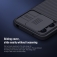 Чехол с защитной шторкой для камеры Nillkin CamShield для смартфона Xiaomi Redmi 12 / Xiaomi Redmi Note 12R, противоударный бампер, рифлёный пластик, шторка-слайдер для защиты камеры от механических воздействий, чёрный, синий, Киев, Київ