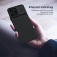 Чехол с защитной шторкой для камеры Nillkin CamShield для смартфона Xiaomi Redmi 12 / Xiaomi Redmi Note 12R, противоударный бампер, рифлёный пластик, шторка-слайдер для защиты камеры от механических воздействий, чёрный, синий, Киев, Київ