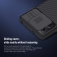 Чехол с защитной шторкой для камеры Nillkin CamShield для смартфона Xiaomi Redmi Note 12 5G / Xiaomi Poco X5 5G, противоударный бампер, рифлёный пластик, шторка-слайдер для защиты камеры от механических воздействий, чёрный, синий, Киев, Київ