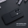 Чехол с защитной шторкой для камеры Nillkin CamShield для смартфона Xiaomi Redmi Note 13 5G, противоударный бампер, рифлёный пластик, шторка-слайдер для защиты камеры от механических воздействий, чёрный, синий, Киев, Київ
