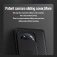 Чехол с защитной шторкой для камеры Nillkin CamShield Pro для смартфона OnePlus Ace 2 Pro, задняя панель из поликарбоната + рама из термополиуретана, дополнительная защита углов смартфона «воздушными подушками», шторка-слайдер для защиты камеры от механических воздействий, накладки на кнопки регулировки громкости, чёрный, синий, зелёный, Киев, Київ