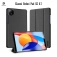 Чохол-книжка Dux Ducis (серія Domo) для планшета Xiaomi Redmi Pad SE 8.7, горизонтальний фліп, штучна шкіра, термополіуретан, ПВХ, мікрофайбер, захист кутів планшета «повітряними подушками», магнітне тримання чохла в закритому стані, смарт-чохол (екран вмикається при відкритті чохла і вимикається при закритті), 2 режими складання чохла, металевий шильд «Dux Ducis» на лицьовому боці, чорний, синій, рожевий, Київ, Киев