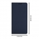 Чехол-книжка Dux Ducis Skin Pro для смартфона Xiaomi 14T, горизонтальный флип, искусственная кожа, накладка из термополиуретана, встроенные магниты для фиксации чехла в закрытом и открытом состоянии, отделение для платёжных карт / визиток, возможность трансформации чехла в подставку для просмотра видео, чёрный, синий, золотой, розовый, Киев, Київ