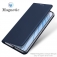 Чехол-книжка Dux Ducis Skin Pro для смартфона Xiaomi Redmi Note 14 5G / Poco M7 Pro 5G, горизонтальный флип, искусственная кожа, накладка из термополиуретана, встроенные магниты для фиксации чехла в закрытом и открытом состоянии, отделение для платёжных карт / визиток, возможность трансформации чехла в подставку для просмотра видео, чёрный, синий, золотой, розовый, Киев, Київ