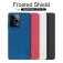 Чехол-накладка Nillkin Super Frosted Shield для смартфона Xiaomi Redmi Note 12 Pro 5G / Xiaomi Poco X5 Pro 5G, противоударный бампер, рифлёный пластик, накладки на кнопки регулировки громкости, чёрный, белый, золотой, красный, сапфирово-синий (Sapphire Blue), сине-зелёный (Peacock Blue), Киев, Київ
