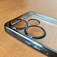 Чохол-накладка з кольоровим покриттям для Xiaomi Poco F6 / Xiaomi Redmi Turbo 3, прозорий термополіуретан, виділені кольором рама і блок камер, додатковий захист кутів смартфона «повітряними подушками», накладка на кнопки регулювання гучності, Київ, Киев