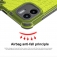 Чехол-накладка с рисунком в виде сот для смартфона Xiaomi Redmi A1, противоударный бампер, задняя панель из поликарбоната, рама из термополиуретана, сочетание жёсткости с гибкостью, дополнительная защита углов смартфона «воздушными подушками», накладка на кнопки регулировки громкости, чёрный + прозрачный, чёрный + серый, чёрный + красный, чёрный + синий, чёрный + зелёный, Киев, Київ