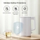 Електричний чайник Xiaomi Mijia Electric Kettle N1, MJDSH05YM, безшовна колба з нержавіючої сталі AISI 304, матовий поліпропілен, двошарова конструкція з повітряним ізоляційним прошарком між колбою і корпусом, що запобігає опікам, якісний термостат, автоматичне відключення чайника, клавіша вмикання / вимикання з підсвіткою, обертання чайника на 360° на підставці, кришка відкривається під кутами 30° та 65°, об'єм: 1,5 л, 220 В, потужність: 1500 Вт, Київ, Киев