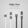 Кабель Nillkin Plus (USB – microUSB / USB Type-C), универсальный кабель «два в одном», который можно использовать для зарядки и передачи данных, плоский кабель, быстрая зарядка, бескислородная медь, 1,2 метра, Киев