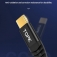 Кабель TOPK 60 Вт (USB Type-C – USB Type-C, луженая медь, термопластичный эластомер и нейлоновая оплётка, разъёмы из алюминиевого сплава, быстрая зарядка Qualcomm Quick Charge 4.0, USB Power Delivery до 60 Вт, скорость передачи данных до 480 Мб/с, Киев