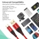 Кабель TOPK (USB – USB Type-C) для зарядки и передачи данных, луженая медь, термопластичный эластомер и нейлоновая оплётка, разъёмы из алюминиевого сплава, поддерживает быструю зарядку Qualcomm Quick Charge 3.0 (для устройств с функцией быстрой зарядки), встроенный смарт-чип, длина 1 м, чёрный, красный, синий, фабричная упаковка, Киев