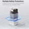 Мережевий зарядний пристрій Baseus GaN 5 Pro Quick Charger 65 Вт (USB Type-C + USB Type-C + USB) + кабель 100 Вт, для зарядки ноутбуків, CCGAN65E5, поддержка одновременной зарядки трёх устройств, Qualcomm Quick Charge 4+, Quick Charge 3.0, USB Power Delivery 3.0, PPS, SCP, FCP, AFC, APPLE 2.4A, PE+, смарт-чип Baseus Power Split II, охлаждение Baseus Cooling Technology, 6-уровневая защита, кабель Baseus 100 Вт, Київ, Киев