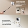 Монопод / штатив для селфі Xiaomi Selfie Stick Mini Version, модель XMZJZPGO2YM, сплав на основі анодованого алюмінія, монопод (селфі-палка), трипод (штатив), телескопічна конструкція, яка трансформується у штатив (ніжки штатива сховані в корпусі), силіконові накладки на ніжки проти ковзання, тримач для смартфона з поворотним механізмом на 90° вліво і на 90° вправо, знімний bluetooth пульт ДК, світловий індикатор на пульті, CR1632, розкладається на 520 мм, Київ, Киев