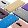Зеркальный чехол-книжка-подставка Mirror Case для смартфона Xiaomi Redmi Note 8 Pro, противоударный чехол, пластик + полиуретан, смарт-чехол (при открытии чехла экран включается), Kview Magic Mirror, возможность трансформации чехла в подставку для просмотра видео, чёрный, синий, фиолетовый, золотой, розовый, Киев